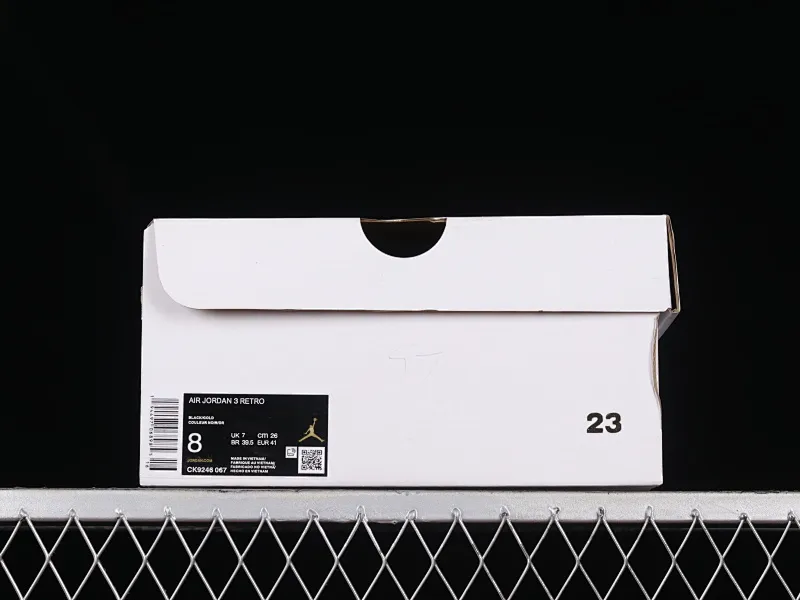 All categories Air Jordan Jordan series basketball shoes Air Jordan 3 Air Jordan 3 Retro "Black Gold" AJ3 Joe 3 black gold cement CK9246-067